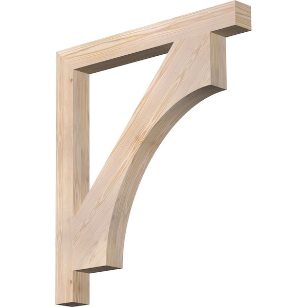 Ekena Millwork Westlake Block Smooth Bracket, Douglas Fir, 3 1/2"W x 34"D x 38"H BKT04X34X38WTL05SDF - main